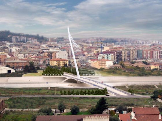 Ponte di Calatrava a Cosenza, l'antenna più alta d'Europa