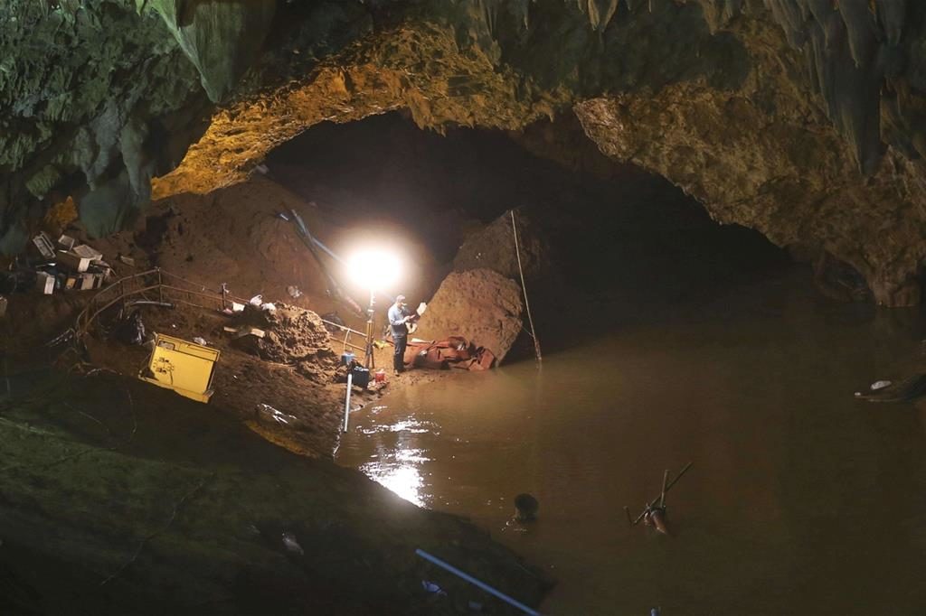 Thai, cave, stock