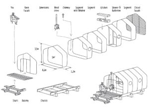 Wikkelhouse, la casa modulare in cartone che dura 100 anni