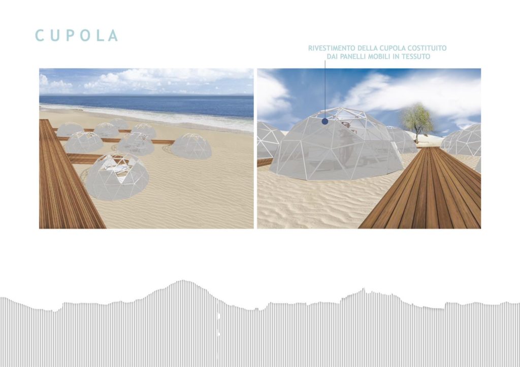 Cupole in bamboo, la nuova idea per le spiagge italiane