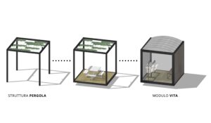 Modulo Vita Pergola, un sistema modulare made in Italy per la ripartenza