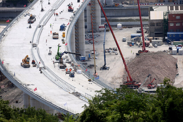 Il tracciato del Ponte Morandi non è a norma