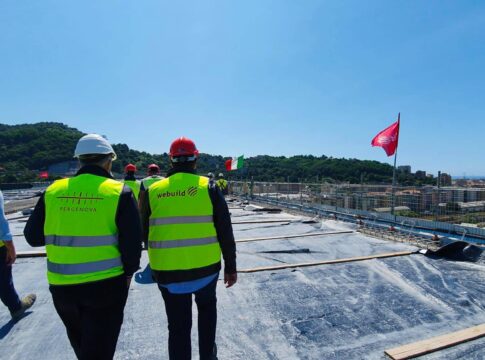 Nuovo ponte di Genova, inaugurazione fissata per il 3 agosto. Ph. telecitynews24.it
