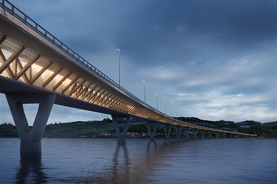 In Norvegia il ponte di legno più lungo al mondo