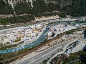 Spritzbeton e terreno congelato per il tunnel del fiume Isarco