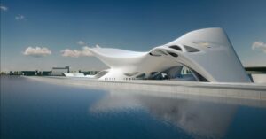 Zaha Hadid a Reggio Calabria per il Museo del Mare. Ph. sardiniapost.it