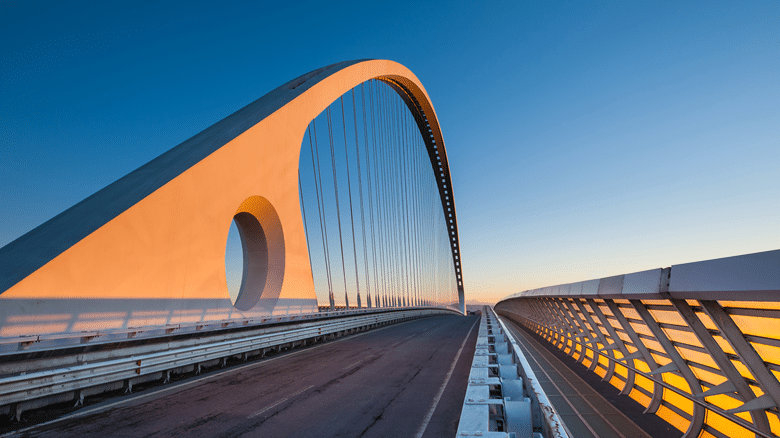 Calatrava Bridge in Reggio Emilia