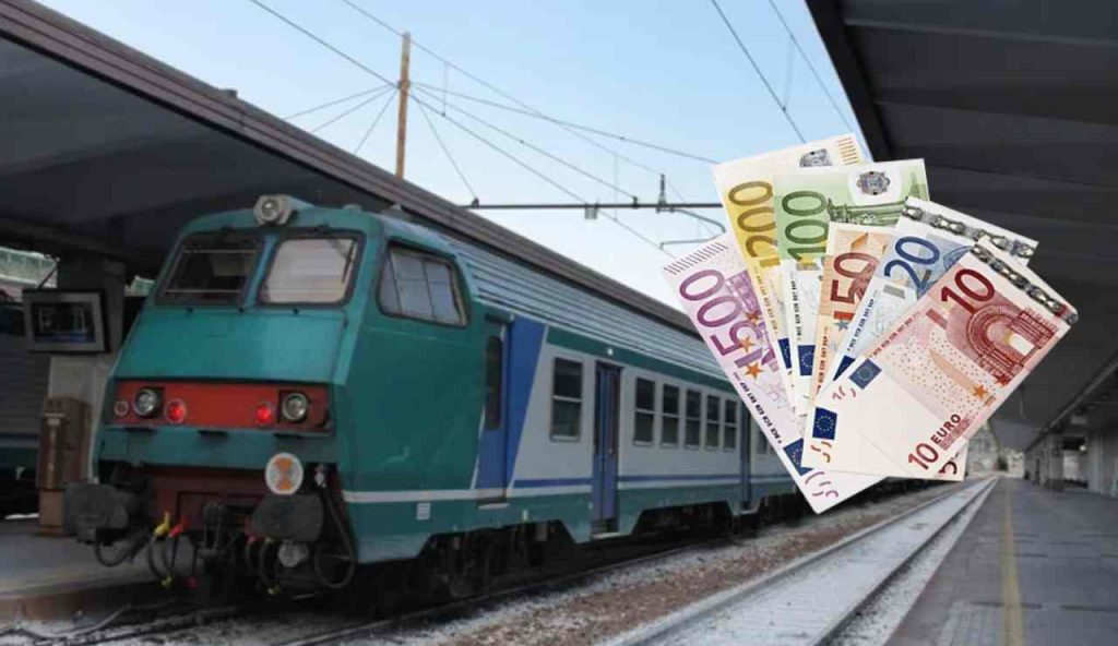 Treno e soldi (Depositphotos foto)